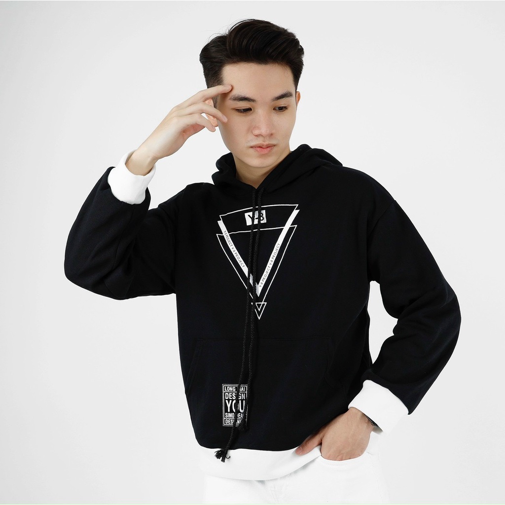 Áo hoodie nam form rộng vải nỉ dày dặn, siêu co giãn chuẩn form thời trang cao cấp thời trang Hpfashion - KVAHD06