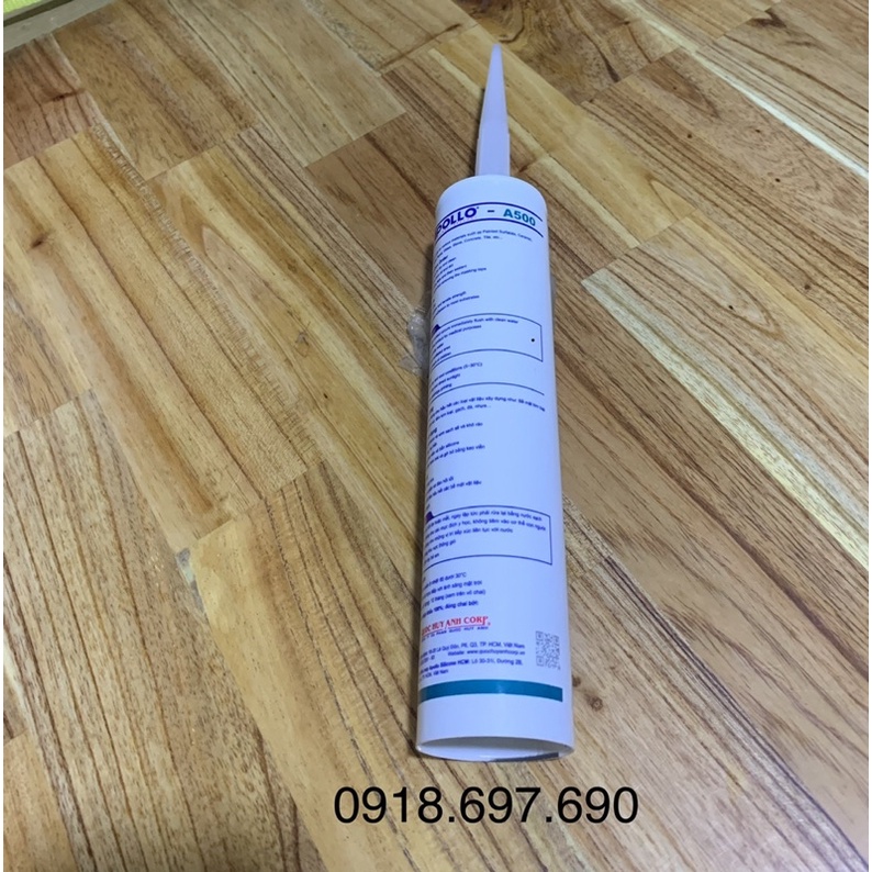 Keo SILICON Apolo A500 đen / trắng sữa hàng chính hãng