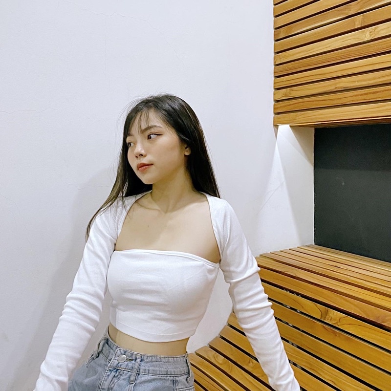 [ẢNH THẬT ĐỘC  QUYỀN SHOP CHỤP] Áo cổ vuông thun gân Milley top | BigBuy360 - bigbuy360.vn