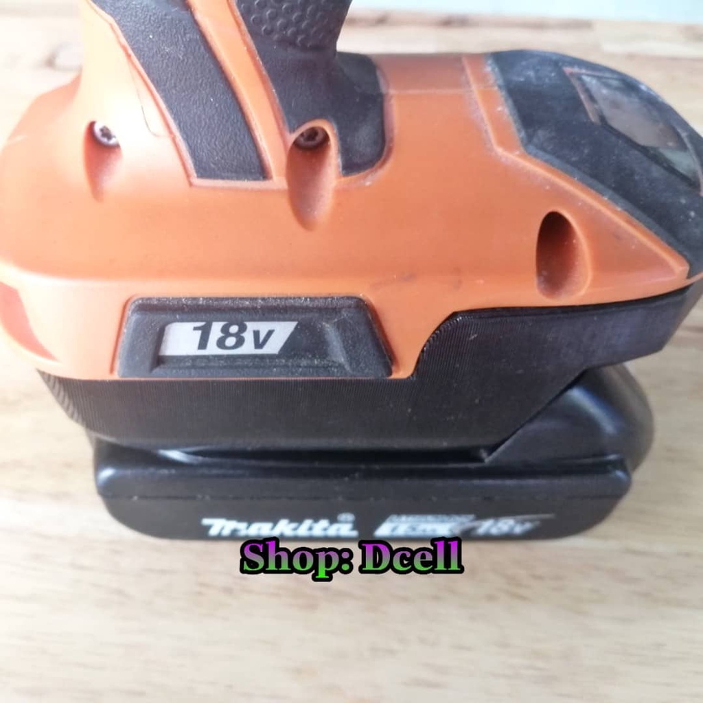 Đế Chuyển Pin Makita 18v Cho Máy AEG - AEG Ridgid In 3D Siêu Bền - Pin Makita Sang AEG