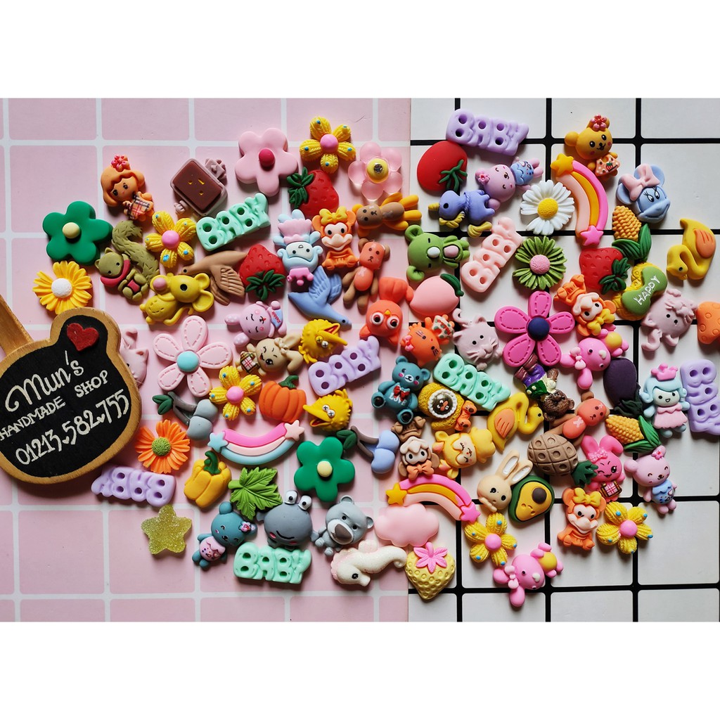 Set 10 charm theo 3 chủ đề