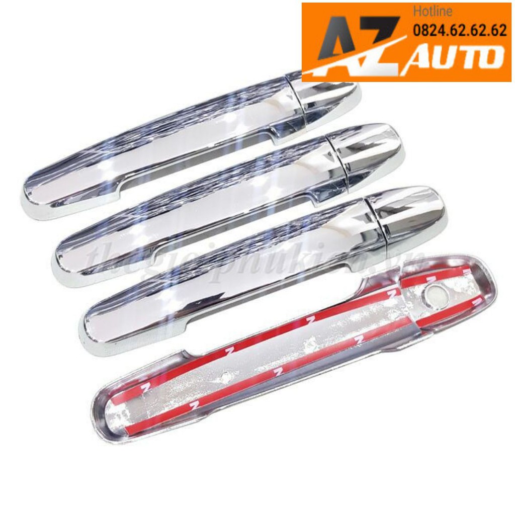 Bộ ốp tay nắm cửa xe Toyota Fortuner 2012-2016 - mạ Crom( hàng cao cấp)