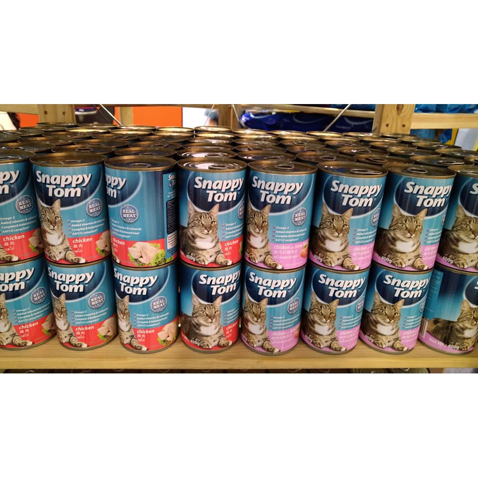 Thức ăn pate Snappy Tom dành cho mèo trưởng thành 400g - Kitty Pet Shop