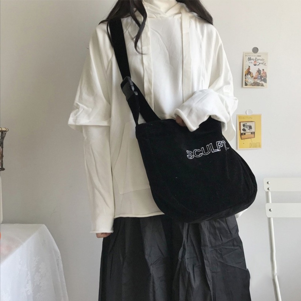 Túi đeo chéo nam nữ ulzzang unisex vải canvas thời trang giá rẻ siêu hot - XUONGMAITNT