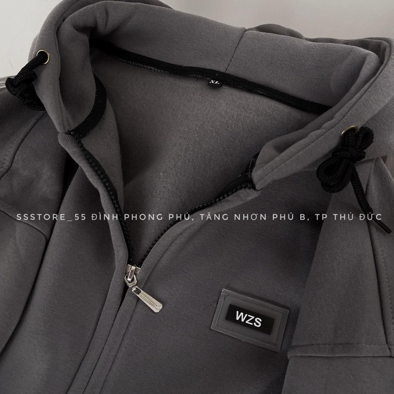 Áo khoác nỉ logo WZS và FCWW 2 mũ TTA976