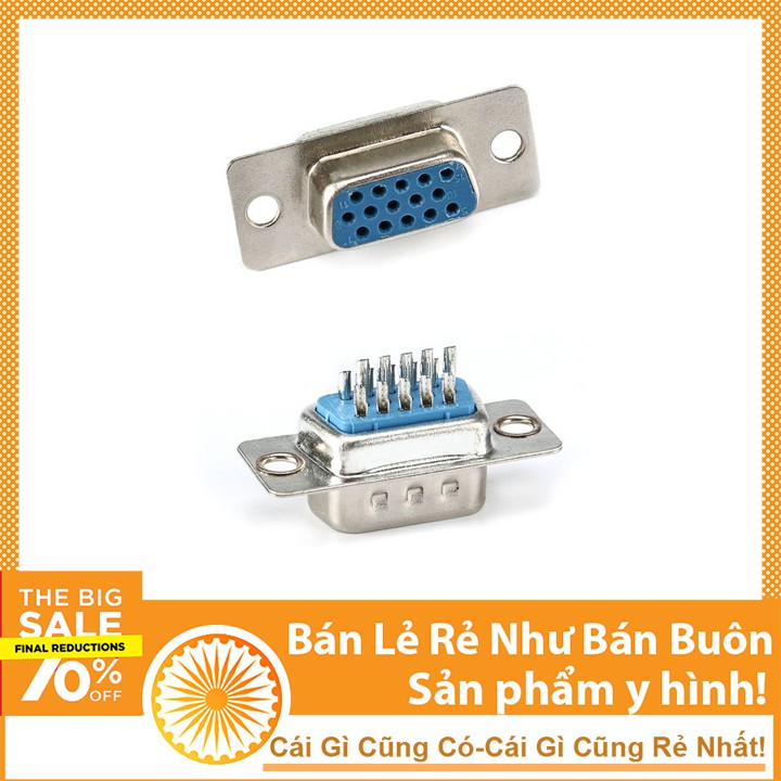 Đầu Cắm VGA DB15 Cái Thẳng Giá Rẻ