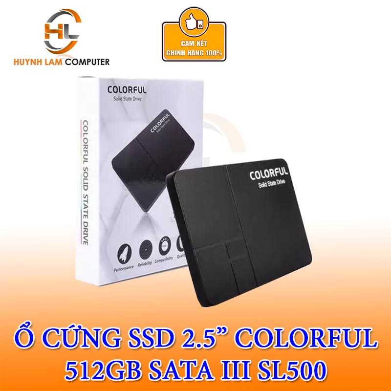 Ổ cứng SSD 512GB Colorful SL500 chuẩn 2.5inch Sata3 tốc độ cao chính hãng - NWH phân phối | BigBuy360 - bigbuy360.vn