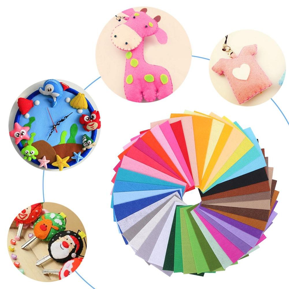 Set 40 miếng vải nỉ nhiều màu sắc dùng may vá trang trí nhà