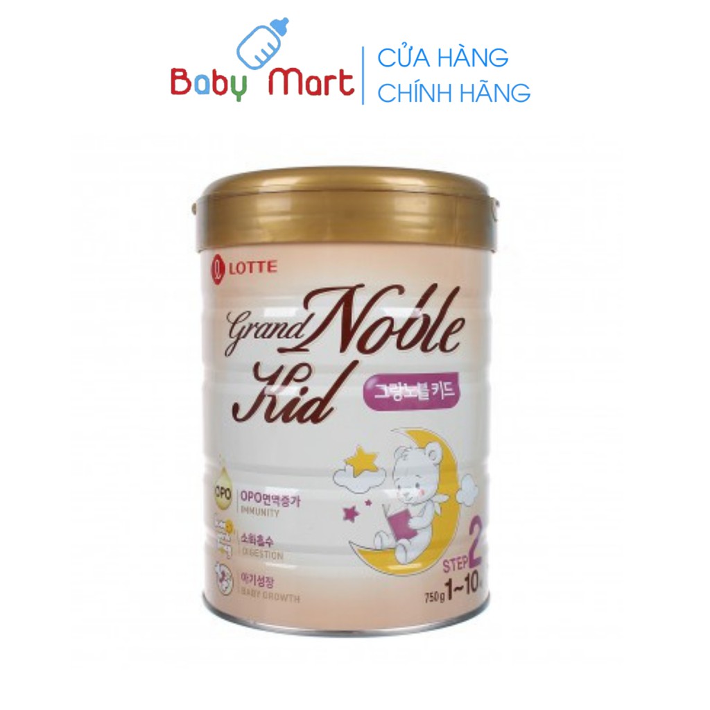 Sữa Bột Cho Trẻ 1-10 tuổi Grand Noble Hàn Quốc Số 2 Hộp 750g