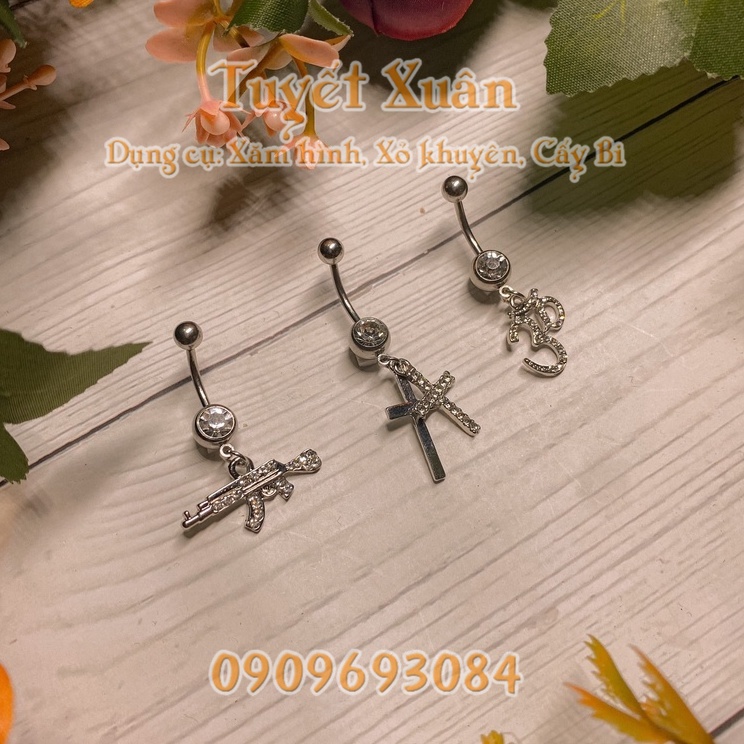 Khuyên rốn y tế 316 chất liệu thép titanium- GRKRLT05 #20501119898