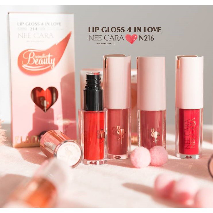 SON KEM NEE CARA FLAMINGO LIP Lip Gloss GLOSS 4 IN LOVE (N216)