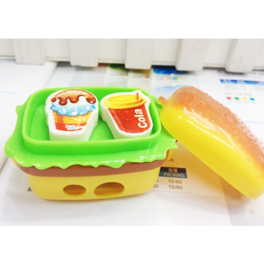 gọt bút chì bánh hamburger GB36 gọt viết chì cute dễ thương