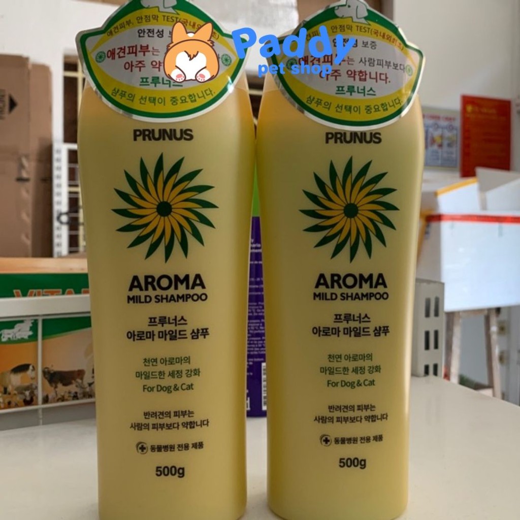Sữa Tắm Thảo Dược Prunus Aroma Kháng Khuẩn Cho Chó Mèo 500g