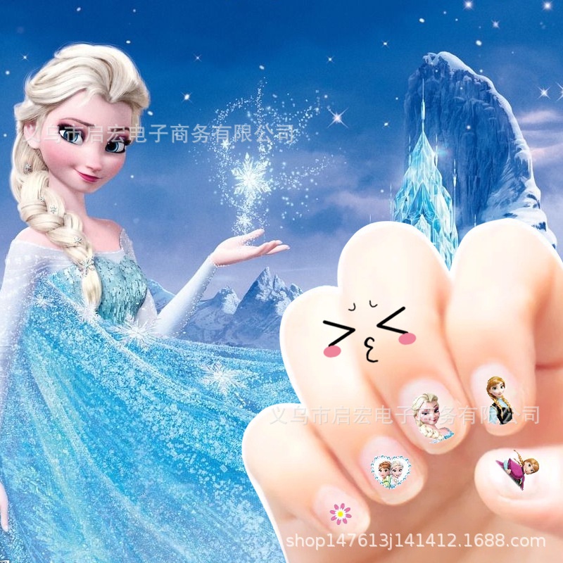Sticker Dán Móng 3D Cho Bé Gái, Dán Móng Tay Cho Bé,  Họa Tiết Hoạt Hình Mẫu Mới Đáng Yêu Sinh Động