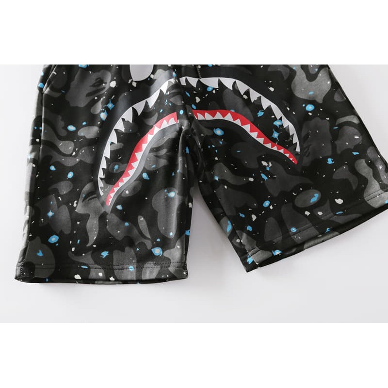 Quần bape cá mập  Galaxy ,Quần short Bapee Galaxy nam nữ