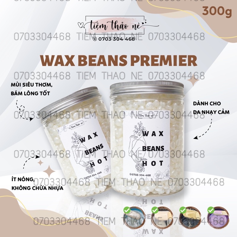 HỘP 300gr Sáp Wax Beans Nhập Khẩu Cao Cấp - Siêu Thơm - Bám Lông Tốt