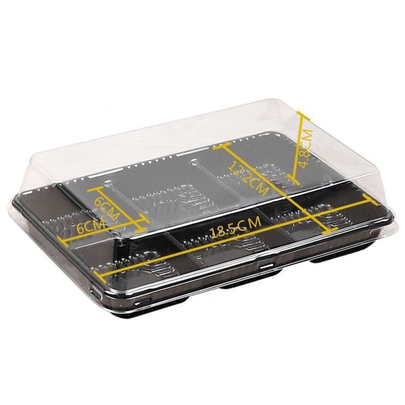 10 hộp nhựa HT530 6 ô đựng bánh trung thu