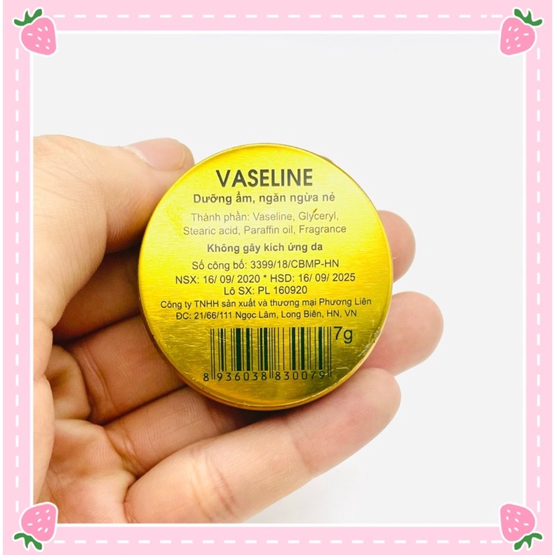 Sáp Dưỡng Ẩm Vaseline Sáp Ngăn Ngừa Nẻ Không Gây Kích Ứng Da Bỏ Túi Tiện Lợi