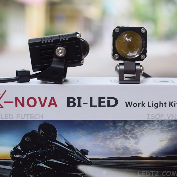 [LEDT2 ISOP] Đèn Bi - LED Mini Trợ sáng X - Nova 25W [Vuông] [Bảo hành 1 năm]