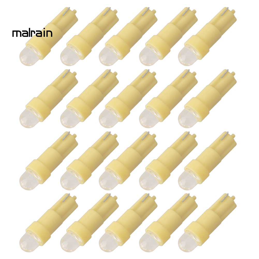 Bộ 20 Đèn Led T5 12v 1 Bóng Cho Xe Hơi