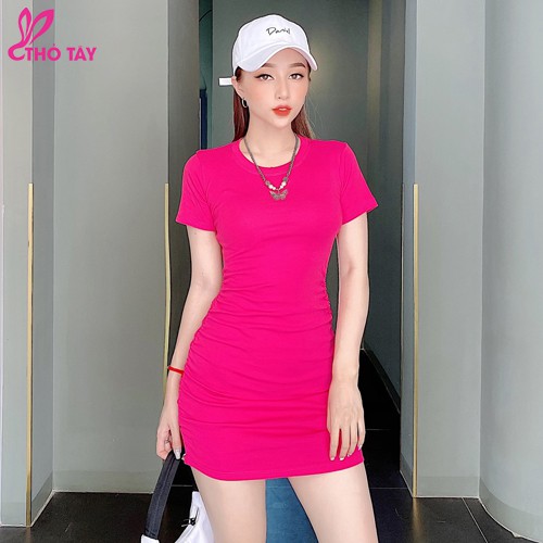 Đầm thun nữ body nhúng thân tôn dáng - THỎ TÂY | BigBuy360 - bigbuy360.vn
