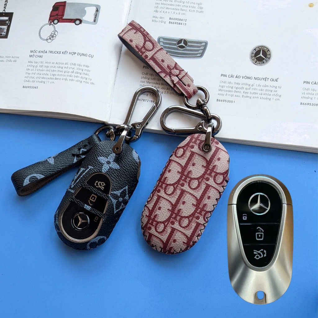 Bao da chìa khoá Mercedes S-Class W223 bọc chìa khoá Mercedes 2022 (M3 MÓC D)