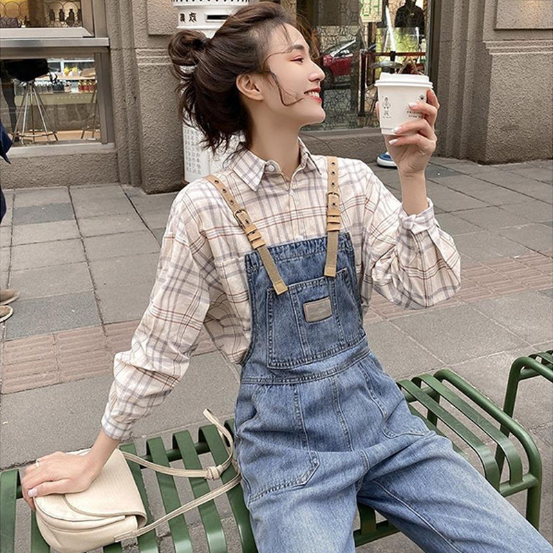 [Mã FADIRECT20 giảm 20K đơn 150K] Quần Yếm Jeans Ống Đứng Thời Trang Cho Nữ | BigBuy360 - bigbuy360.vn