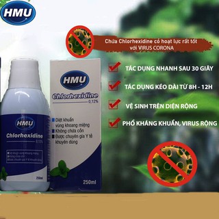 Nước súc miệng HMU Chlorhexidine 0.12%