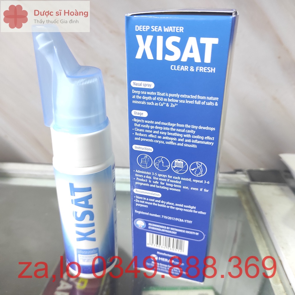 Nước Xịt Mũi XiSat - Giàu Muối Khoáng Chất