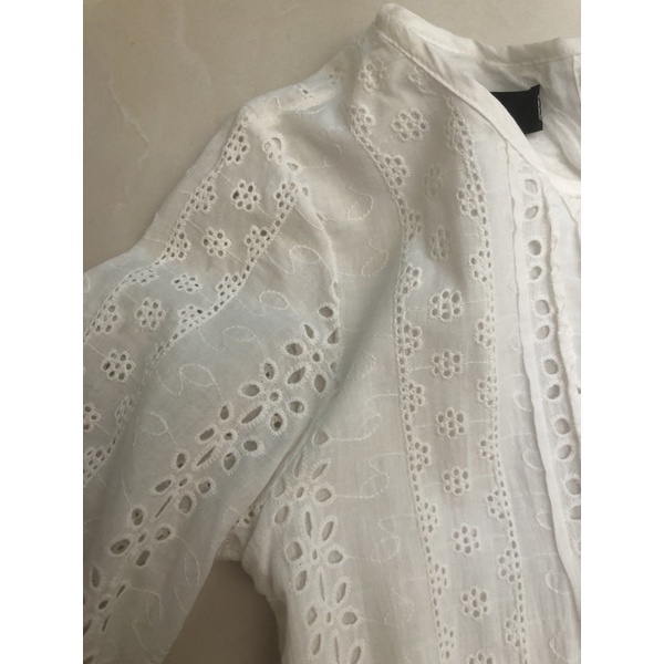 Đầm ren babydoll trắng freesize