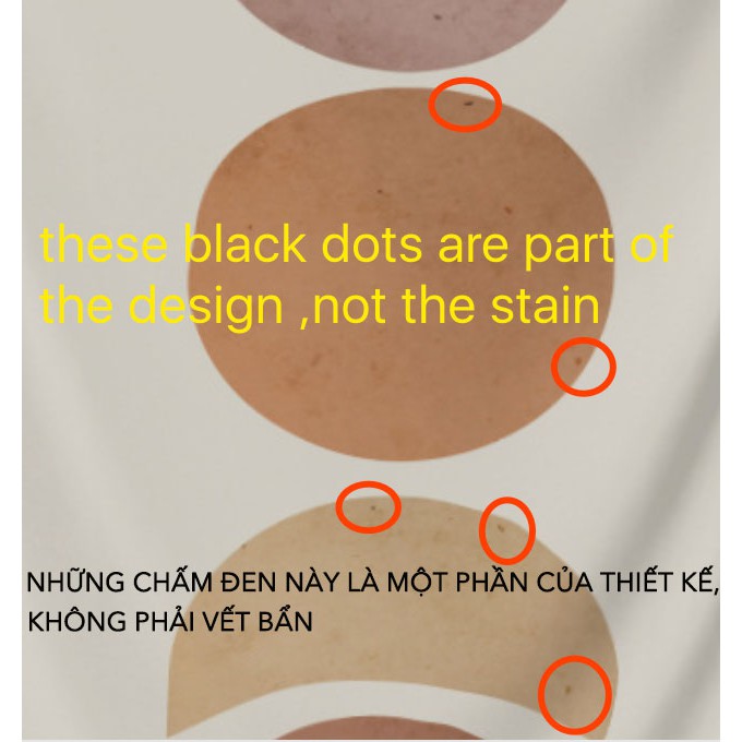 Thảm treo tường trang trí hình mặt trăng/mặt trời phong cách Bohemian
