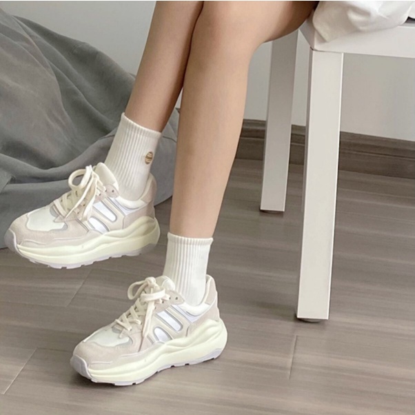 Giày Thể Thao Đế Dày Tăng Chiều Cao Phong Cách Hàn Quốc Thời Trang Cho Nữ