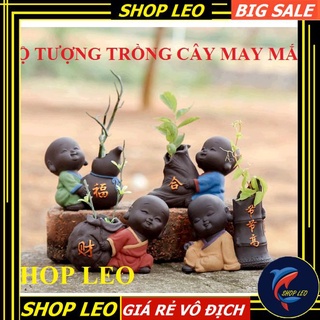 BỘ TƯỢNG TRỒNG CÂY MAY MẮN, TÀI LỘC 01 - TƯỢNG PHONG THỦY