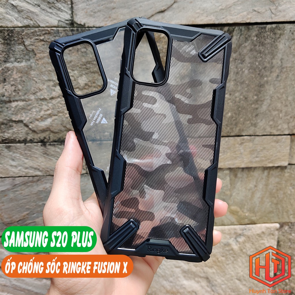 Ốp lưng Samsung S20 Plus chống sốc Ringke Fusion X chính hãng