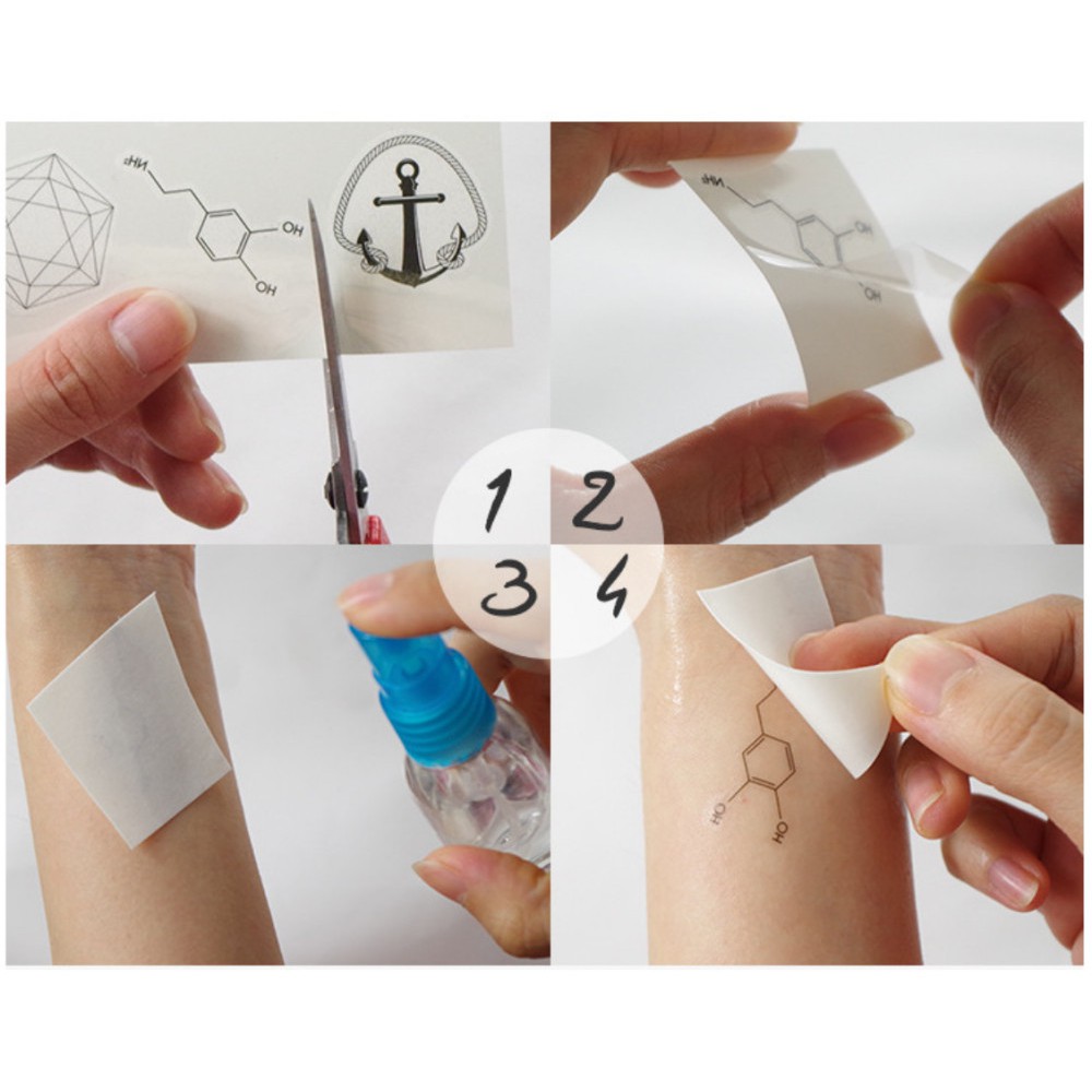 Bộ 21 TATOO Sticker hình xăm KHỦNG LONG ĐỘNG VẬT UNICORN TIÊN CÁ dán tuổi thơ đồ chơi cho bé trai bé gái