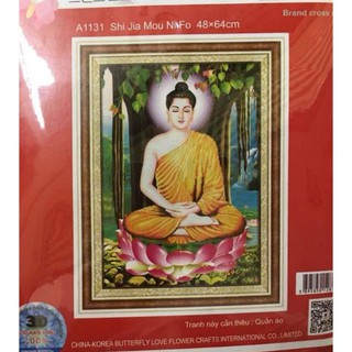 Tranh thêu chữ thập đức phật thích ca tuyệt đẹp kt 48×64cm (hình thật)
