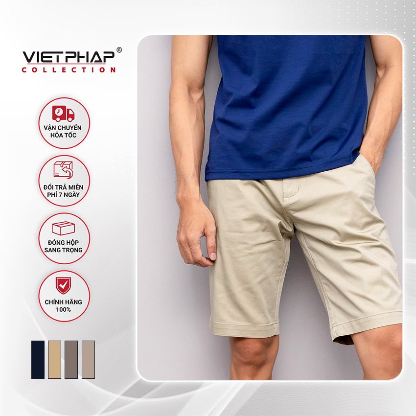 ♚✘Quần Short Nam Kaki Mềm Màu Trẻ Trung Phong Cách Hàn Quốc 19404 - HÀNG CHÍNH HÃNG Việt Pháp