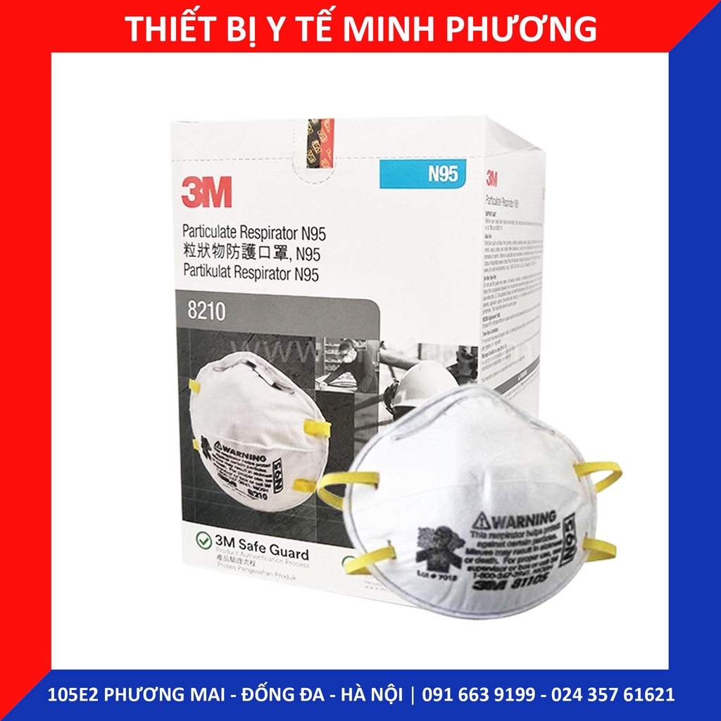 [Bán lẻ từng chiếc] Khẩu trang bảo hộ 3M N95 8210