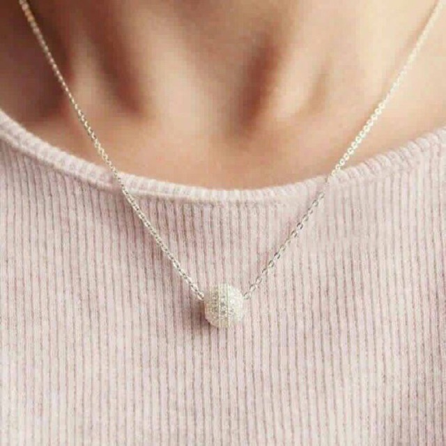 Dây chuyền vòng cổ bạc nữ cẩm tú cầu
