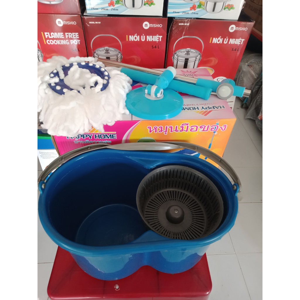 Bộ Lau Nhà 360 Độ Đa Năng Hàng Thái Lan Chất Liệu Inox Siêu Bền