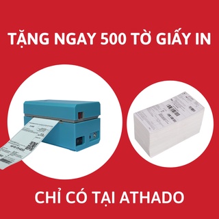 Máy in nhiệt Q300 in đơn hàng, tem mã vạch, hóa đơn, dùng giấy in nhiệt tự dính, BH 12th, tặng kèm 250 tờ giấy in 76*130