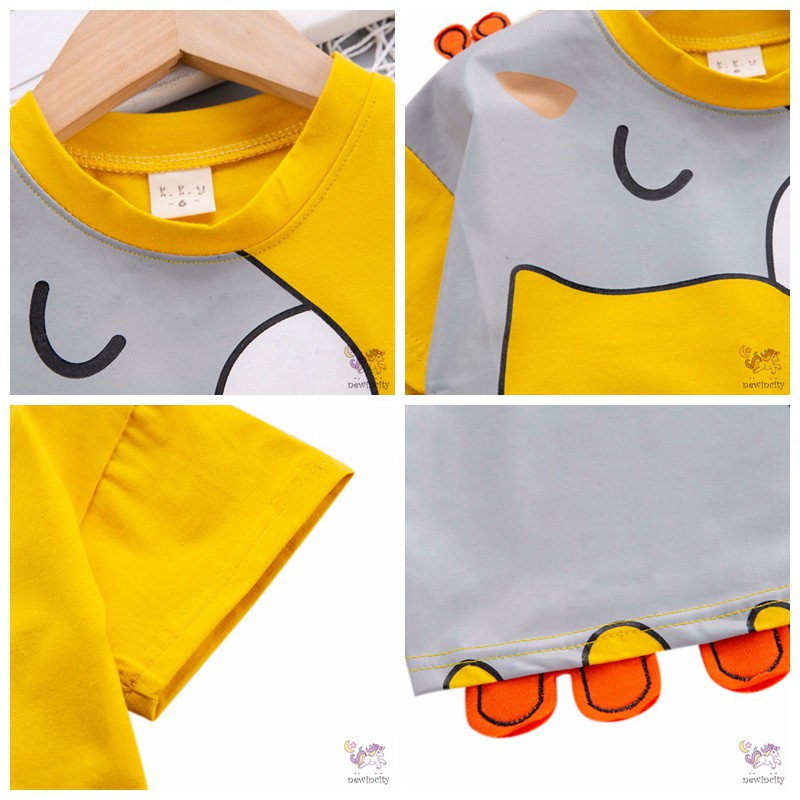 Set Áo Thun Tay Ngắn Và Quần Ngắn Cho Bé Trai