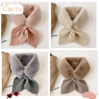 Khăn choàng bằng len lông thỏ nhân tạo nhiều màu tùy chọn phong cách đơn giản ấm áp cho nữ