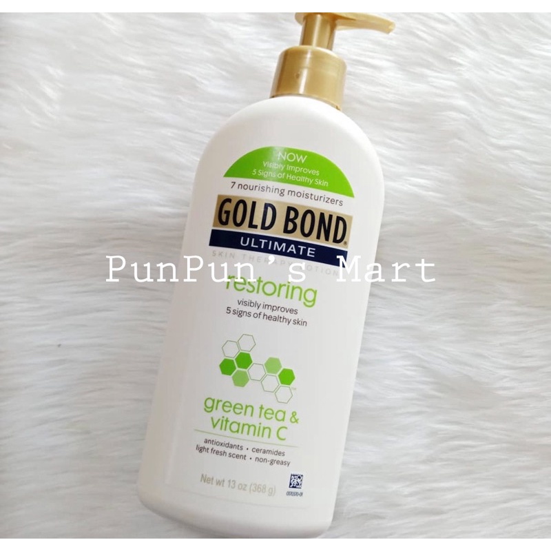 Dưỡng thể phục hồi da Gold Bond Ultimate Restoring Green Tea & Vitamin C 368g