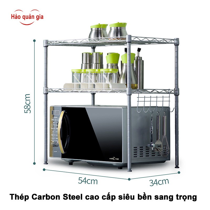 &quot;Hảo quản gia&quot; kệ lò vi sóng lắp ráp nhiều tầng thép Carbon Steel