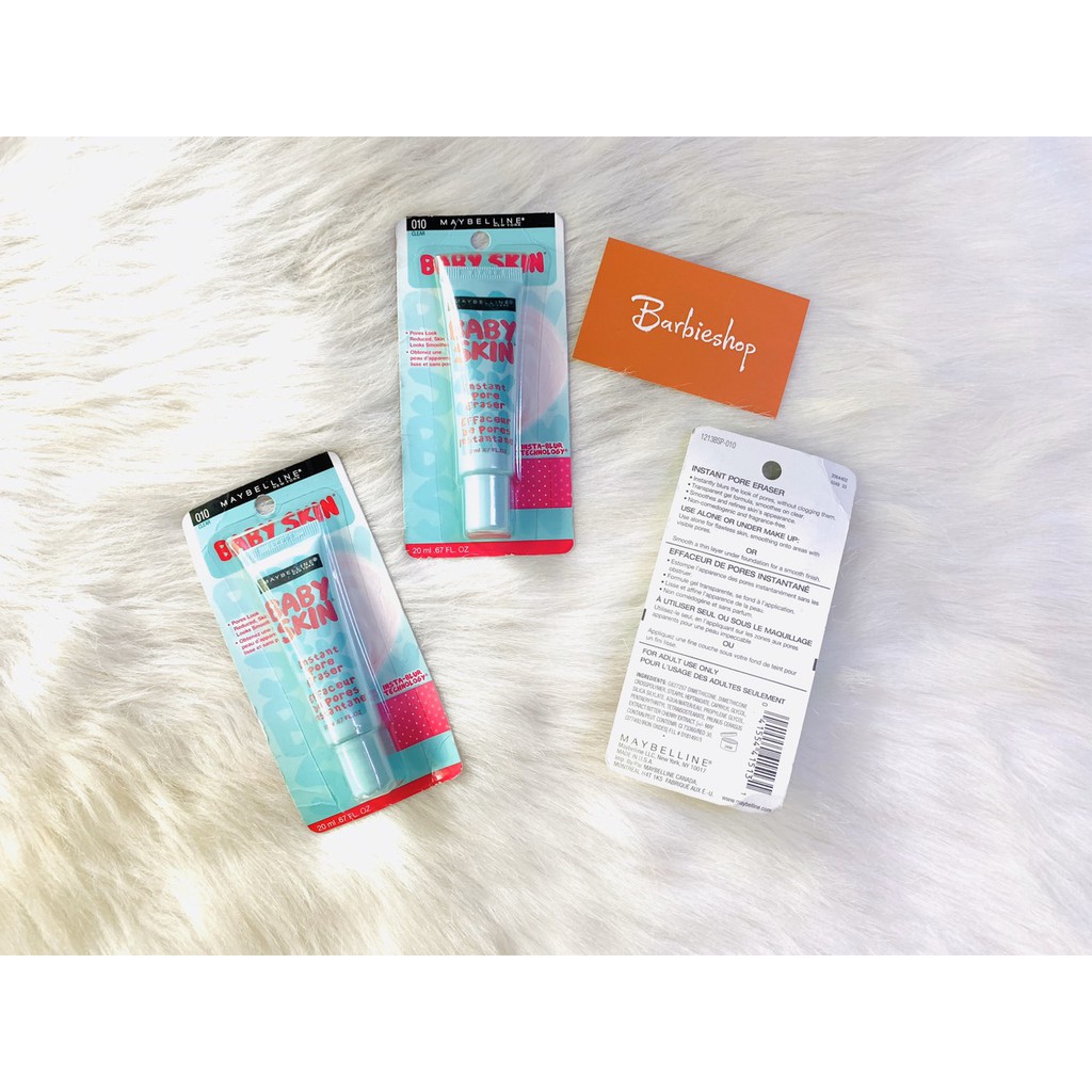 Kem Lót Kiềm Dầu Maybelline Baby Skin Instant Pore Eraser