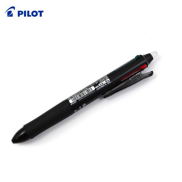Bút bi xóa được Pilot Frixion Nhật Bản 4 ruột màu đen, đỏ , xanh lá, xanh biển