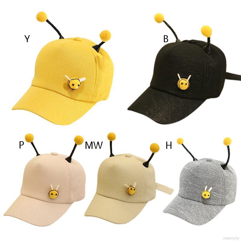 Nón kết họa tiết chú ong dễ thương phong cách hip hop cho bé