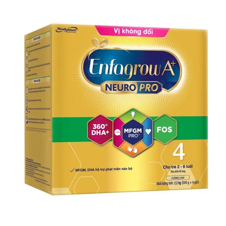 Sữa bột Enfa 4 hộp giấy 2kg2