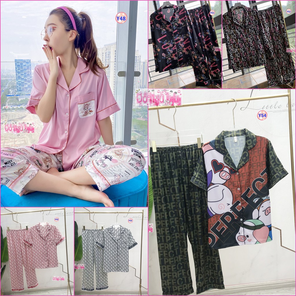 Pijama Lụa cao cấp Y50 | BigBuy360 - bigbuy360.vn